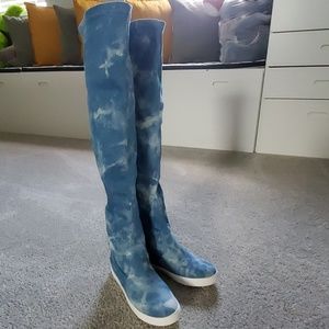 Liliana over the knee sneaker boots